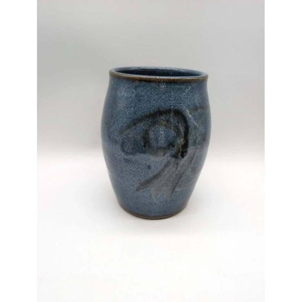 Handmade Studio Art Pottery Stoneware Vase 6